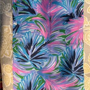 Lilly Pulitzer Blue and Green Patterned Scarf